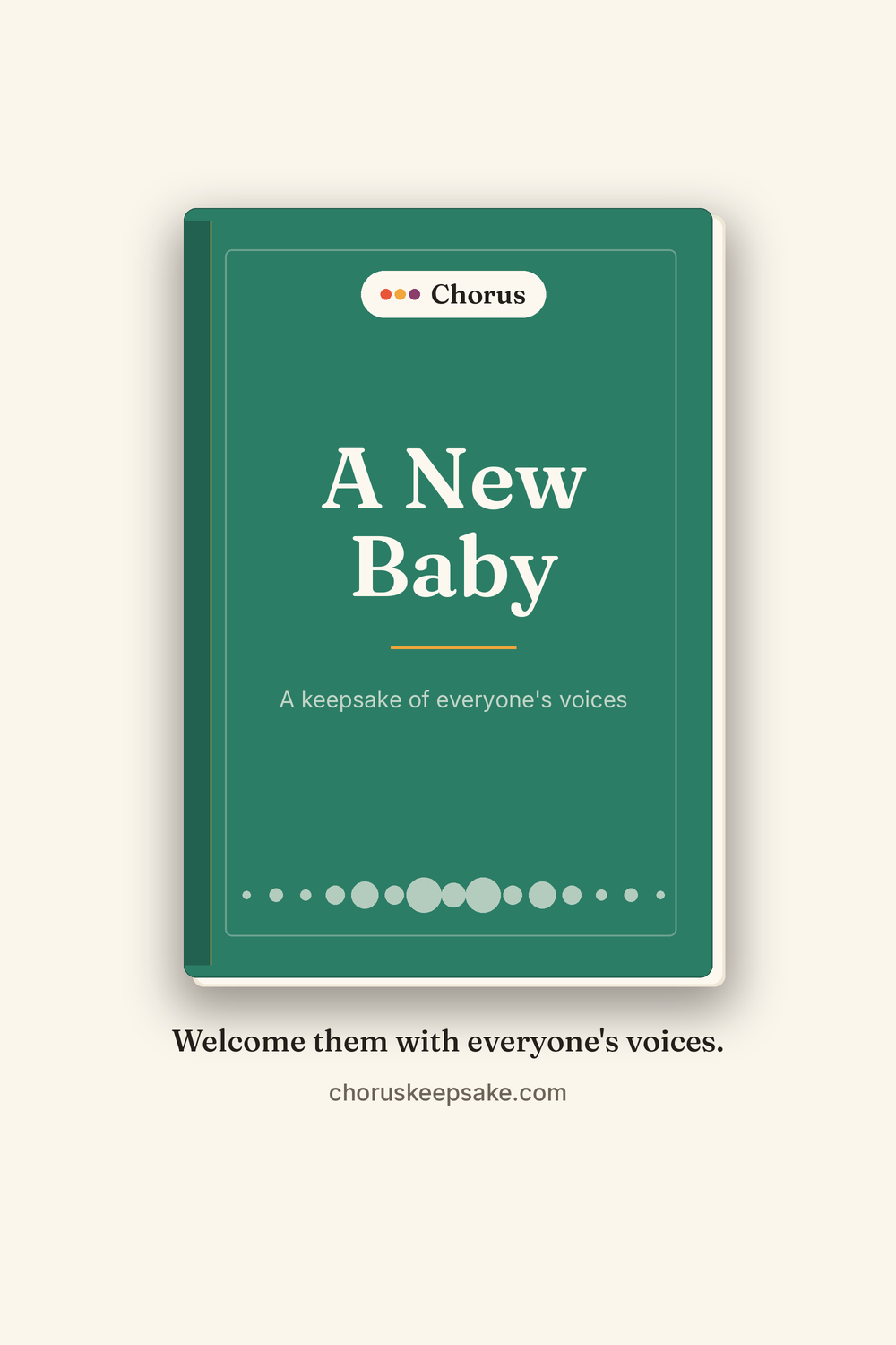 A voice keepsake for a new baby